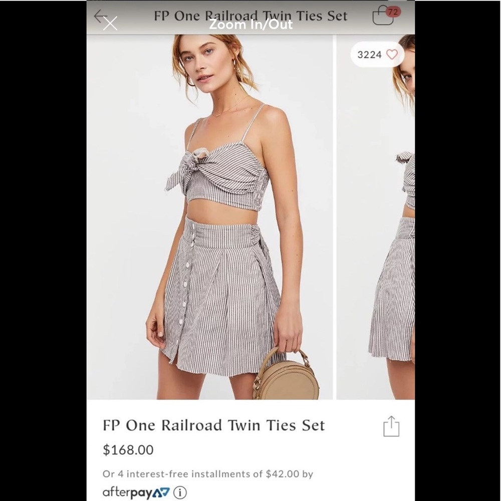 New!!! •••Free People••• Two Piece Set! Size Small